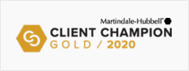 Client Champion Gold 2020 from Martindale-Hubbell